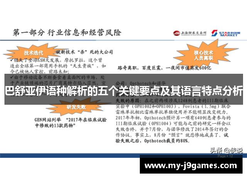 巴舒亚伊语种解析的五个关键要点及其语言特点分析